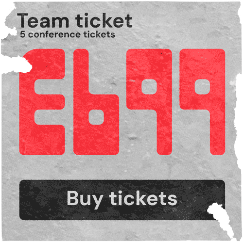 Team ticket £699, buy tickets